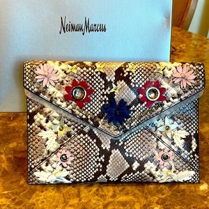 Rebecca Minkoff snake clutch